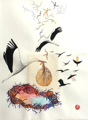 Série Les oiseaux noirs