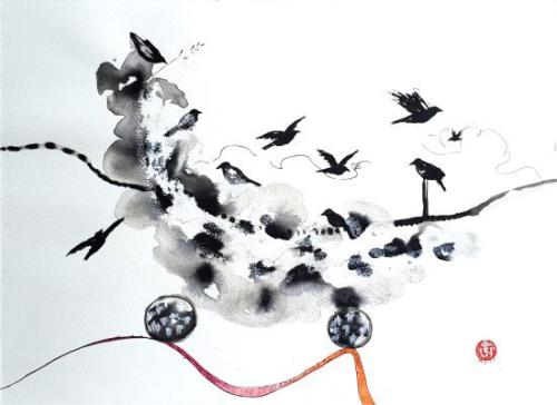 Série Les oiseaux noirs