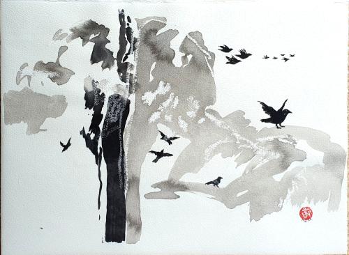 Série Les oiseaux noirs